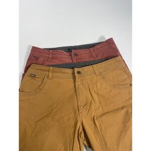 Lot Of 2 Kuhl Mens Cargo Shorts Vintage Patina Dye Outdoor Size 34 Hiking Camp
